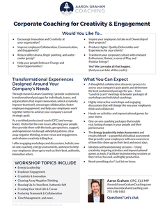 Corporate Coaching Offerings Downloadable PDF